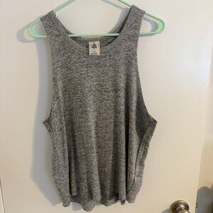 Free People We the Free Coziest Tank Top Heathered Grey - EUC